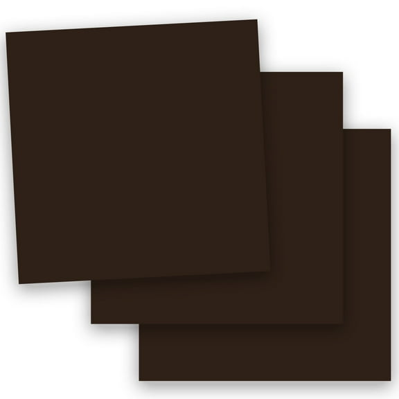 Popular BROWN HOT FUDGE 12X12 (Square) Paper 28T Lightweight Multi-use - 100 PK -- Econo 12-x-12 Square Everyday Paper - Professionals, Designers, Crafters and DIY Projects