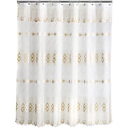 Popular Bath Arabella Shower Curtain, Beige, 70x72 Inches