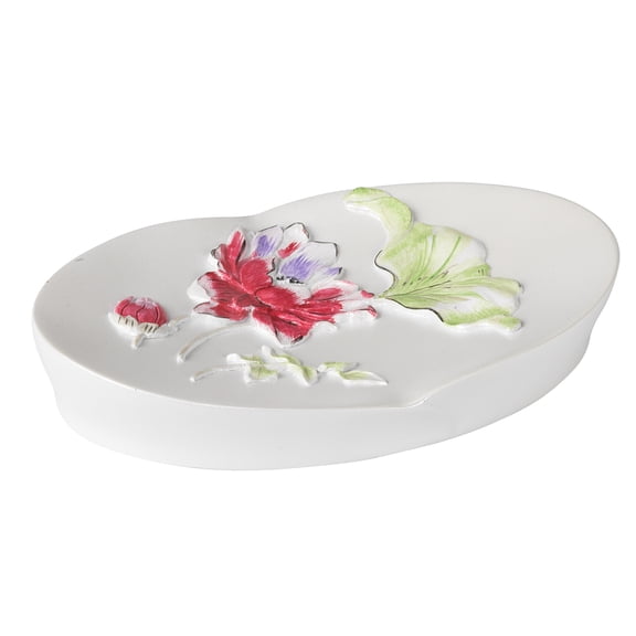 Popular Bath Flower Haven Collection - Bathroom Sink Soap Dish