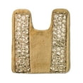 thumbnail image 1 of Popular Bath Gold Sinatra Bath Decor Accessories, Premium, Durable, Acrylic Resin, Eco-Friendly Contour Rug (24" W x 20" L), 1 of 2