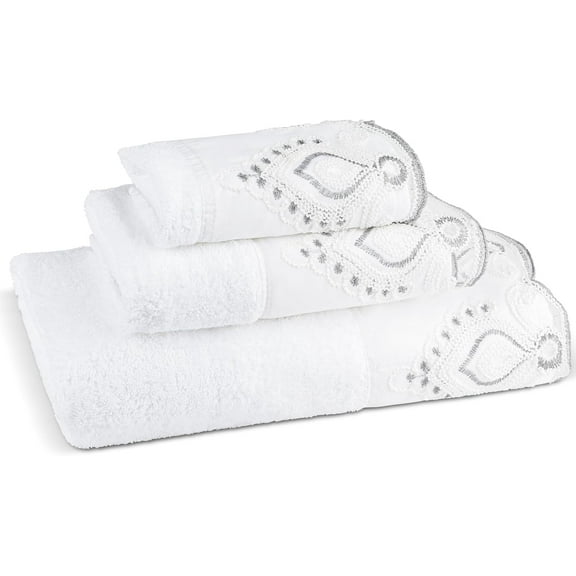 Popular Bath Monaco 3-Piece Towel Set Color: White Size: N/A