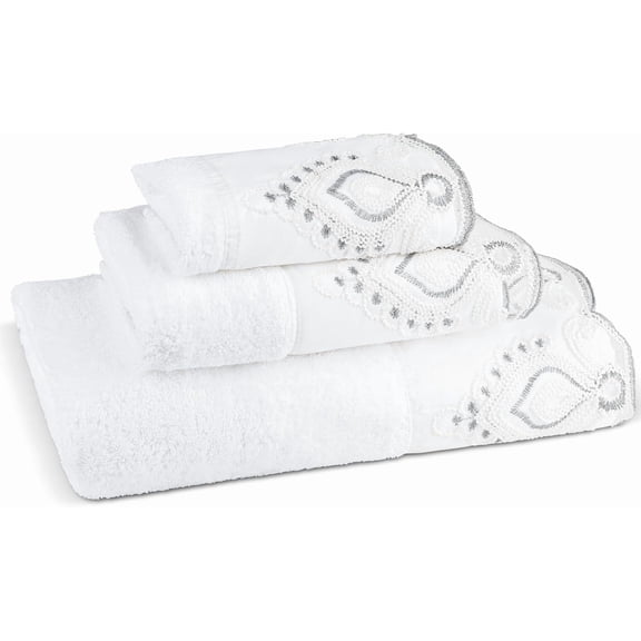Popular Bath Monaco 3-Piece Towel Set Color: White Size: N/A