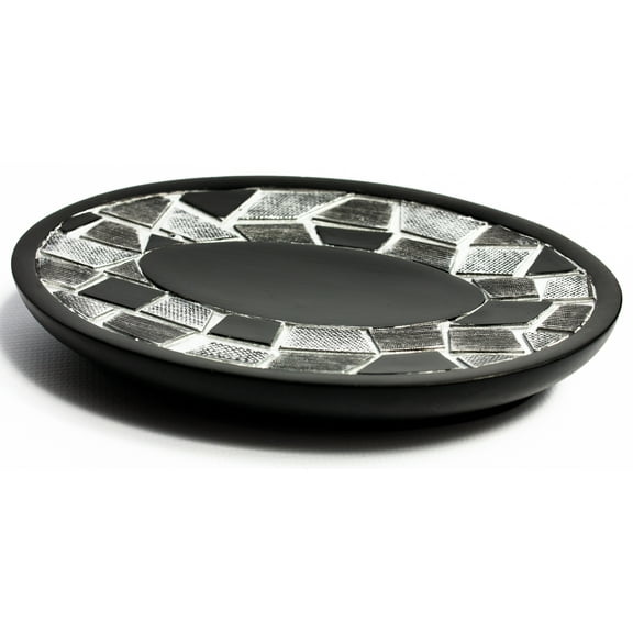 Popular Bath Mosaic Stone Black Bath Collection - Bathroom Sink Soap Dish