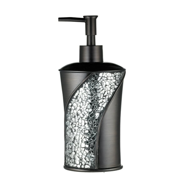 Popular Bath Orb/Brown Sinatra Bath Decor Accessories, Premium, Durable, Acrylic Resin, Eco-Friendly Lotion Pump (8"H x 3"W x 3"D)