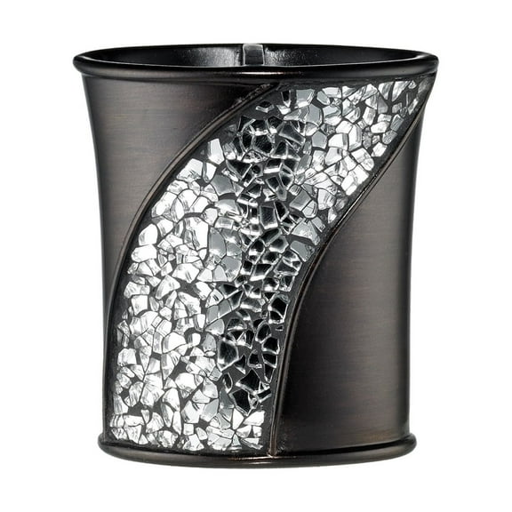 Popular Bath Orb/Brown Sinatra Bath Decor Accessories, Premium, Durable, Acrylic Resin, Eco-Friendly Toothbrush Holder (4"H x 5"W x 1"D)