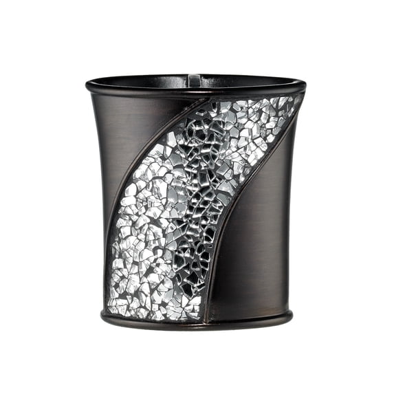 Popular Bath Orb/Brown Sinatra Bath Decor Accessories, Premium, Durable, Acrylic Resin, Eco-Friendly Toothbrush Holder (4"H x 5"W x 1"D)