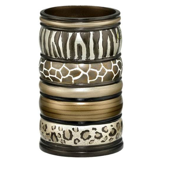 Popular Bath Safari Stripes Bath Collection - Bathroom Tumbler Cup
