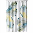 thumbnail image 1 of Shell Rummel Shower Curtain, Butterfly Collection, 70" x 72", Yellow, 1 of 4