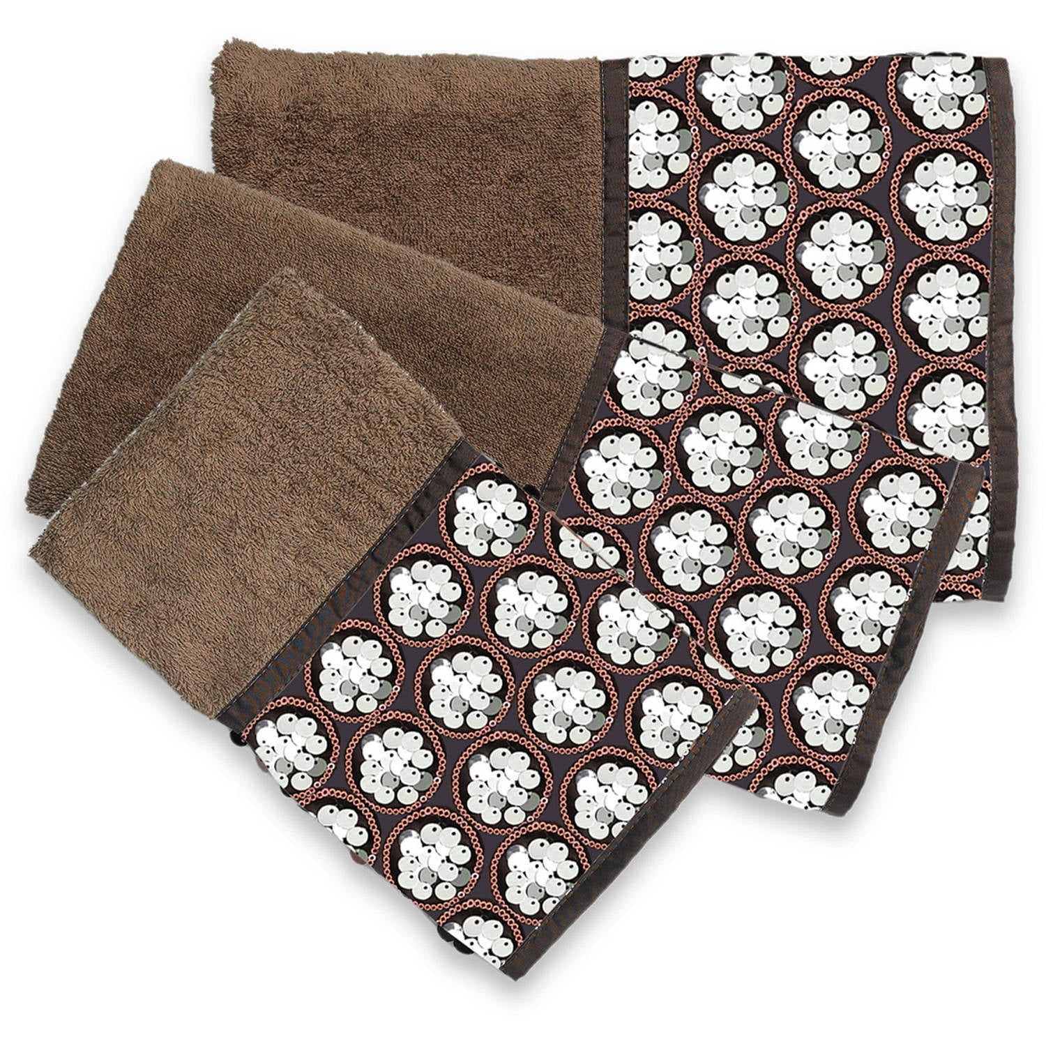 Popular Bath Sinatra Orb, 3-Piece Bathroom Pool, Hand, Wash Towel Set