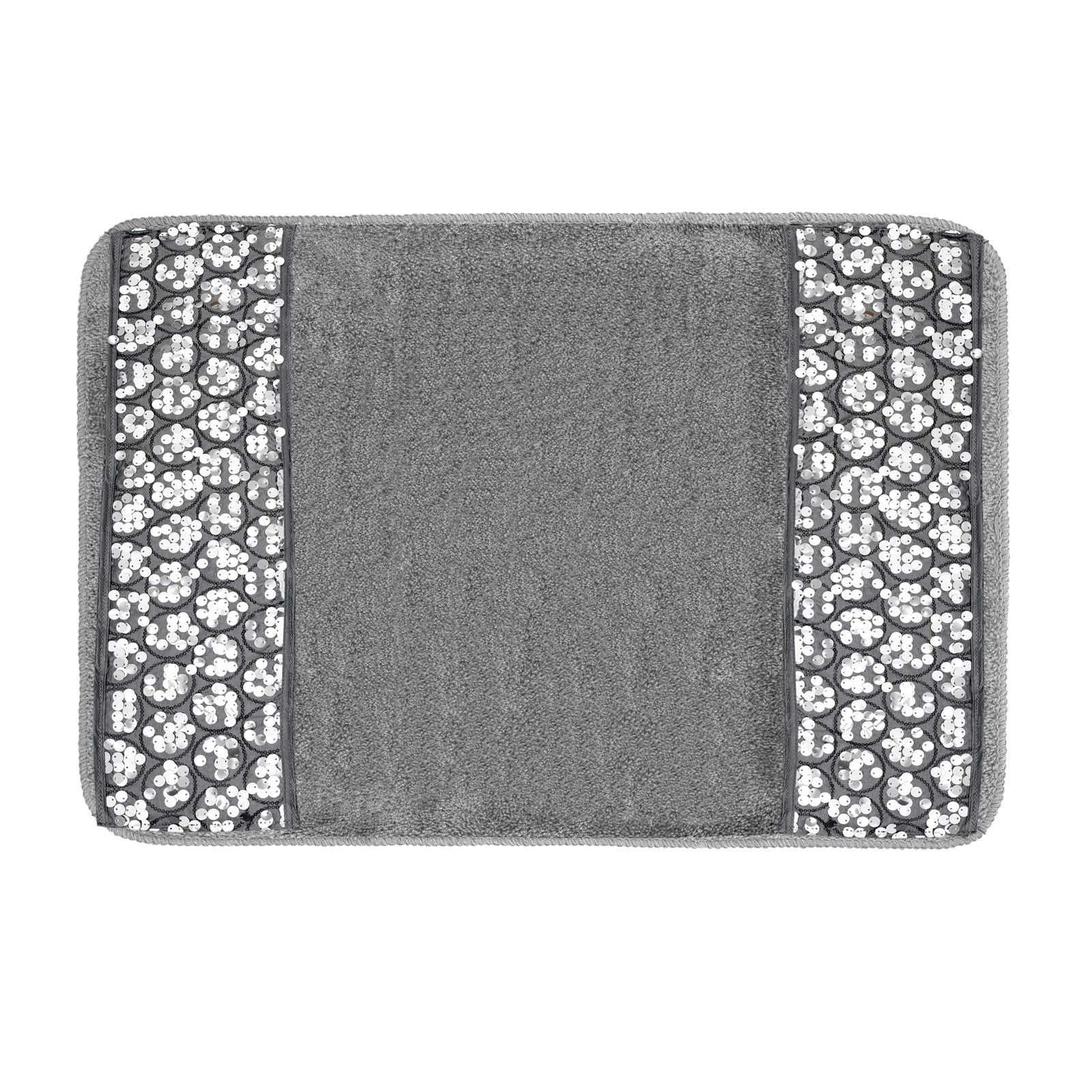 Popular Bath Sinatra Silver Collection - 21" x 32" Bathroom Rug