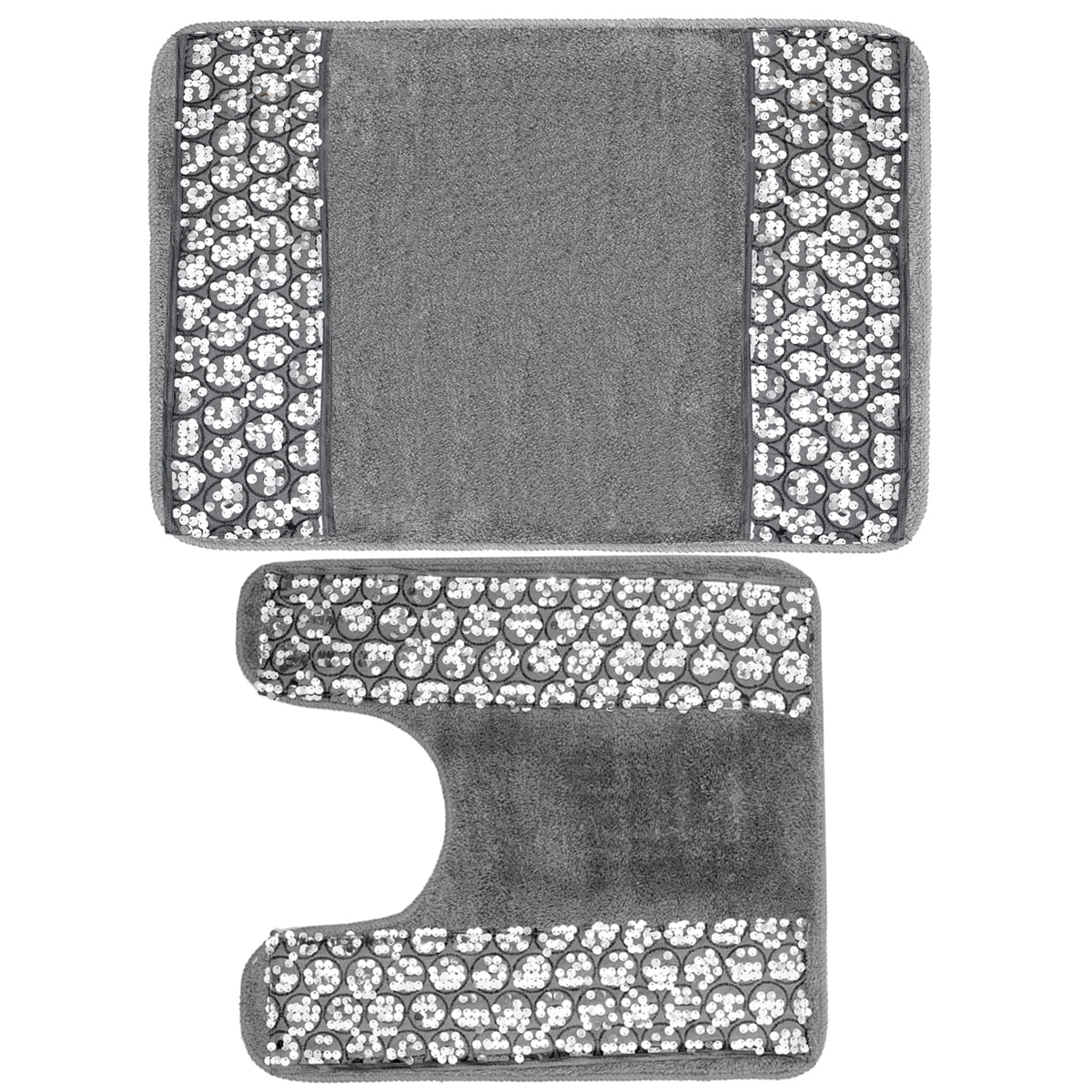 Popular Bath Sinatra Silver Collection Bathroom Banded Bath & Contour ...