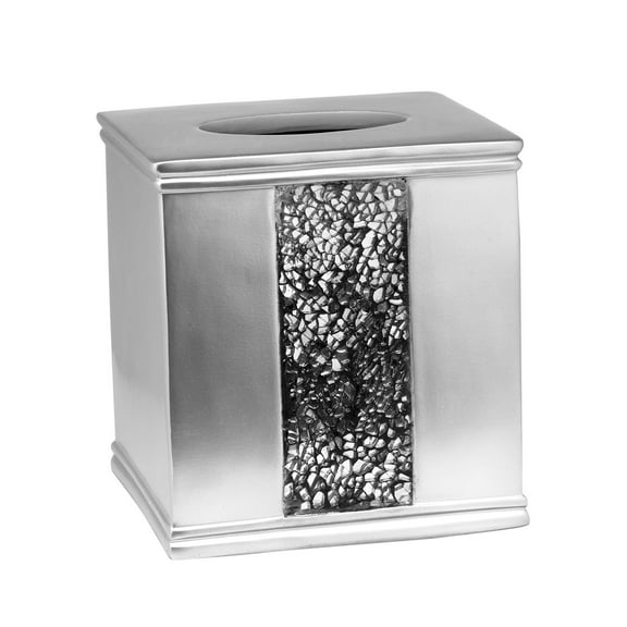 Popular Bath Sinatra Silver Collection - Bathroom Tissue Box Cover