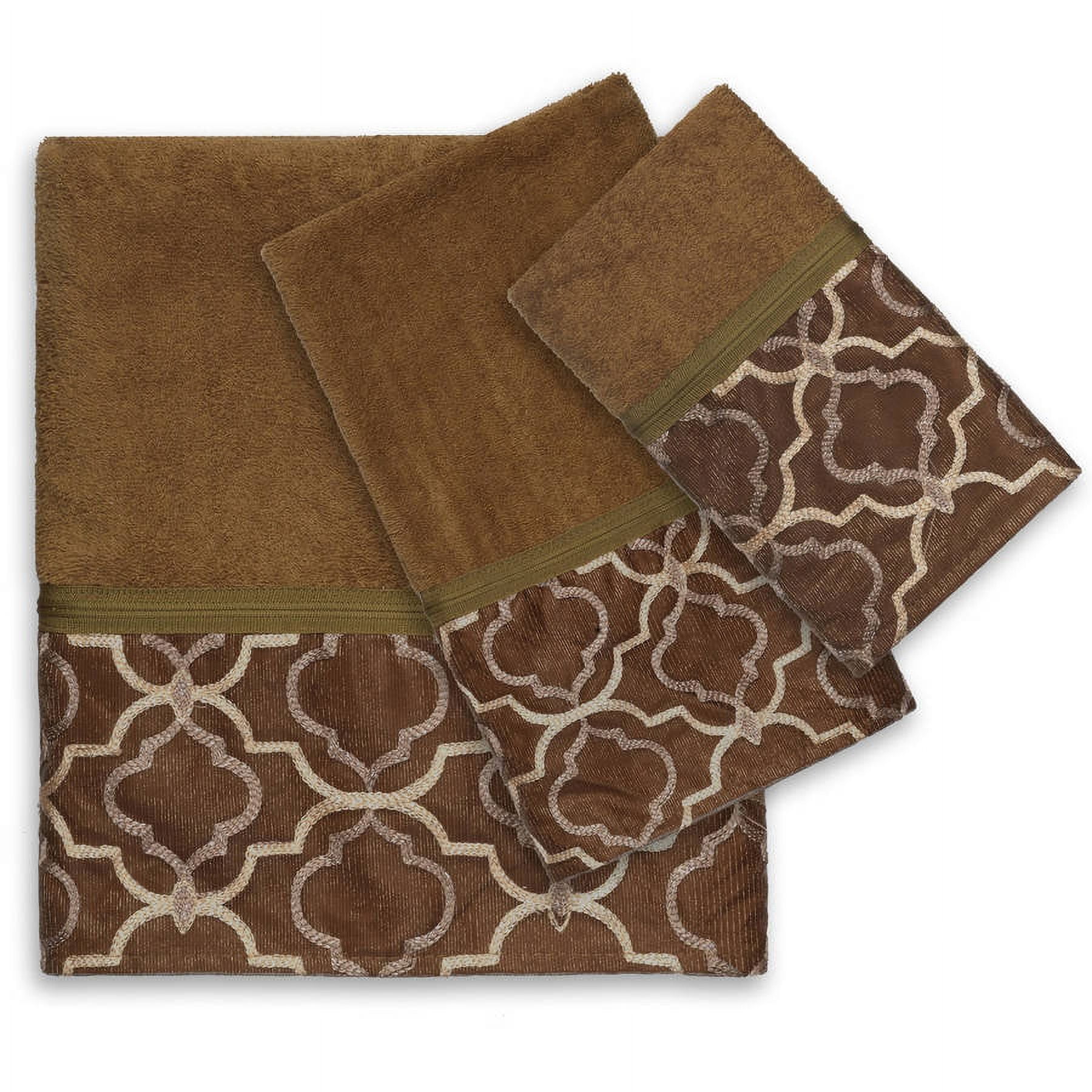 Popular Bath Spindle Gold Collection 3 Piece Towel Set