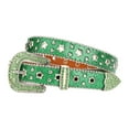 thumbnail image 1 of Popular Belt for Pants Jeans Glittering Sequined Rhinestones Buckle Belt Women Girl Wasitband Eye Catching Waist Decors, 1 of 6