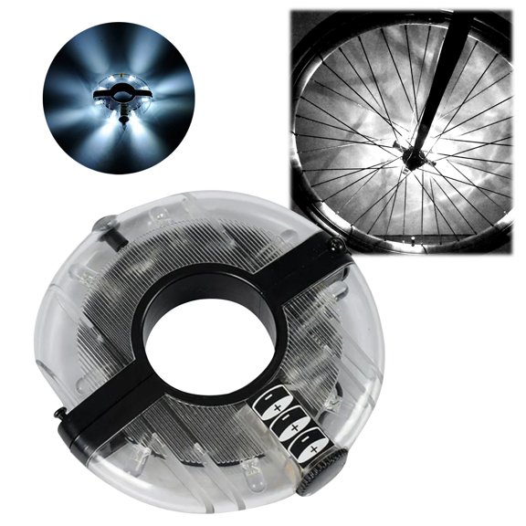 Popular Bike Wheel Lights LED Spoke Tire Decorations, 8-Mode Safety Warning Lights for Bicycle Night Riding