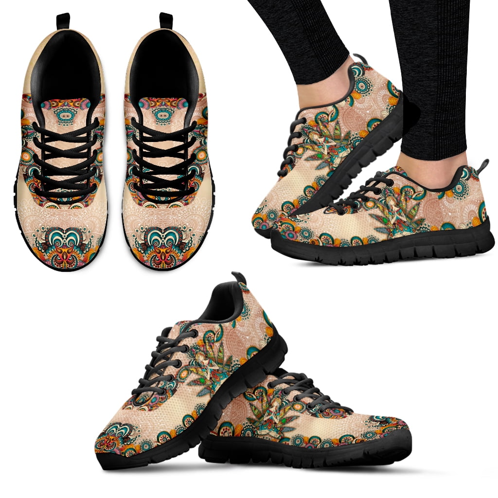 Canvas Shoes Boho Chic Boho Shoes Sneakers INSTANTARTS Mandala