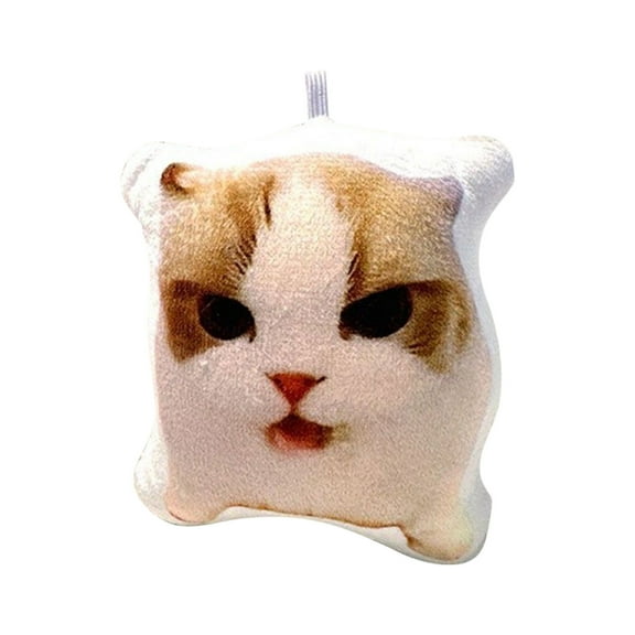 Popular Cat Emoji Doll Keychains with Sound, Stuffed Animals Plush Toys, Plush Pillow Toys, Cute Plush Dolls, Christmas Gifts