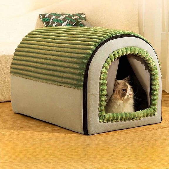 Popular Cat Nest Winter Warm Closed Cat House Tent Cat House Security Four Seasons Universal Winter Removable Washable Dog Nest