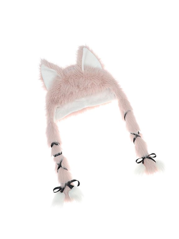 Popular Cats Ear Hat for Winter Plush Trapper Hat for Women Outdoor Headwear Camping Walking Coldproof Earmuffs Ca