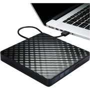 [Popular Choice] 1pc High-Speed USB 3.0 & USB-C External CD/DVD +/-RW Drive, Portable Optical Disk Burner Rewriter for Laptop, Desktop PC, Windows 11/10/8/7, Surface Pro, Mac for MacBook Pro/Ai