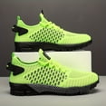 thumbnail image 1 of New+[Popular Choice] Men's Large Size Sneakers Breathable Fabric Running Shoes  - Striped, with Stability Support, 1 of 9