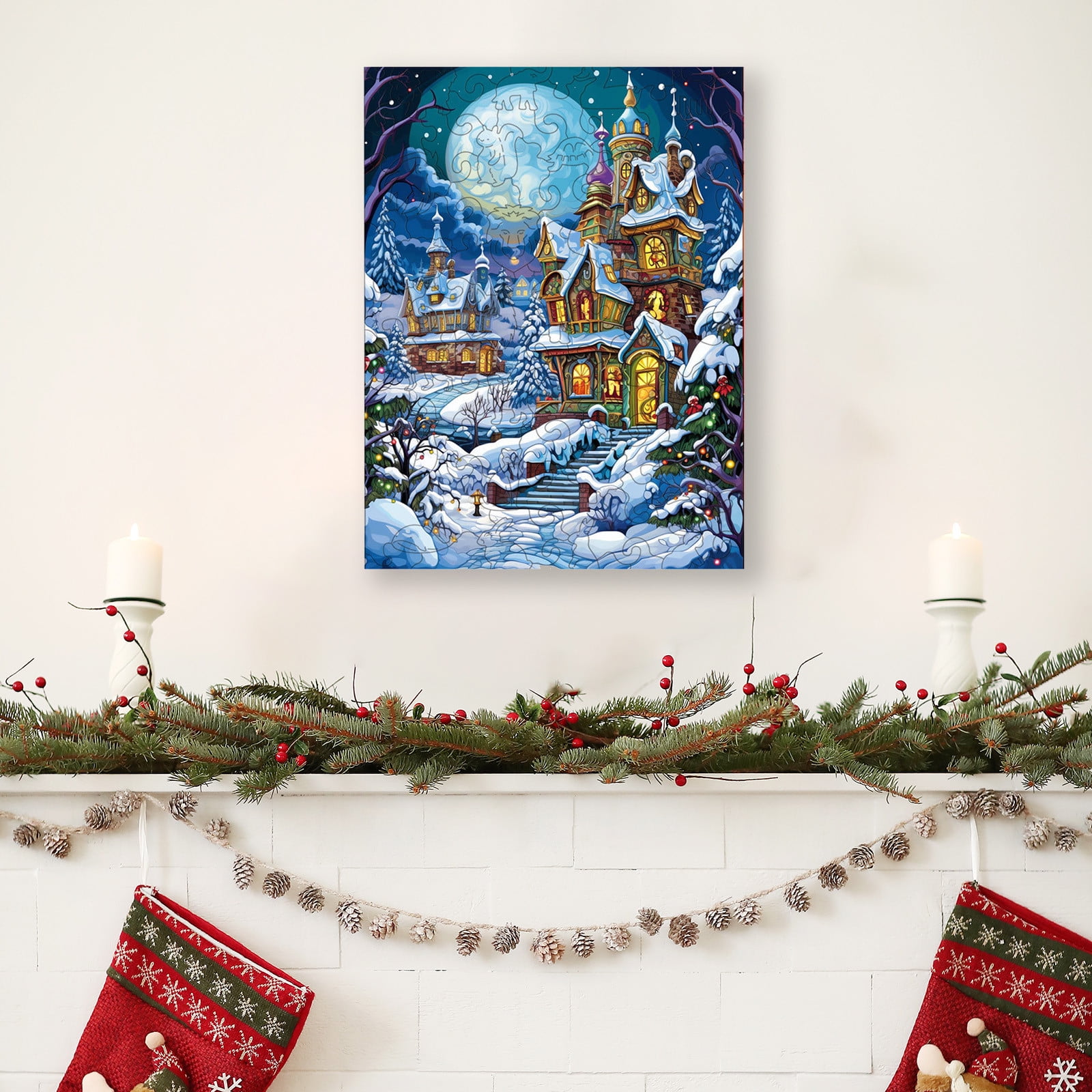 Popular Christmas Wooden Puzzle Bird Shaped Anicorporeal Mal Shaped Wooden Adult Toy Flat