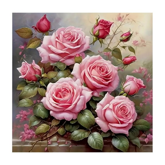 Popular Colorful Flowers, Full of Diamonds, DIY Bedroo