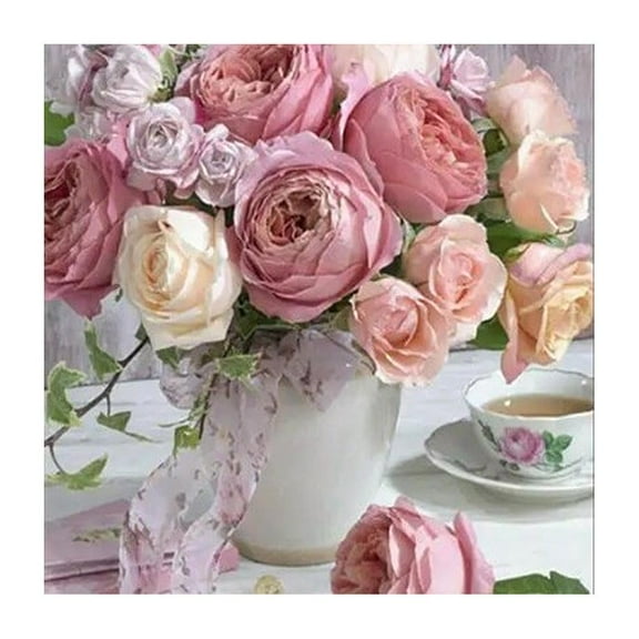 Popular Colorful Flowers, Full of Diamonds, DIY Bedroo