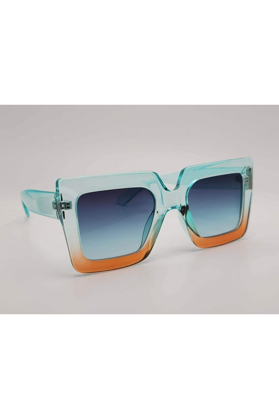 Popular Fashion Big Rectangle Women Luxury Sunglasses Vintage Colorful