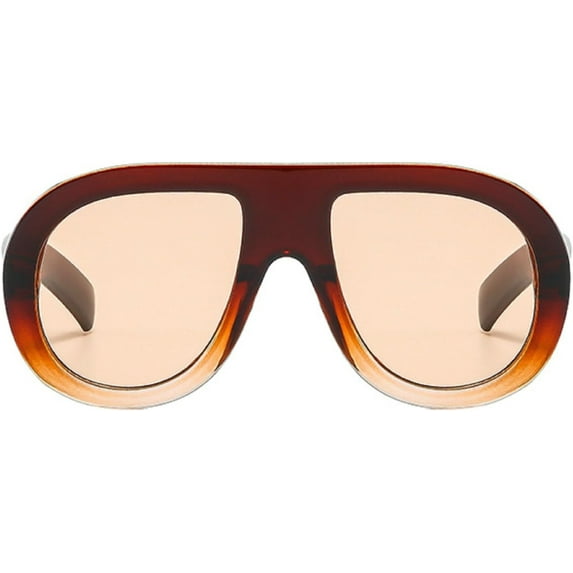 Popular Fashion Pilot Sunglasses Women Retro Chunky Designer Men Punk Gradient Shades UV400 Oversized Sun Glasses