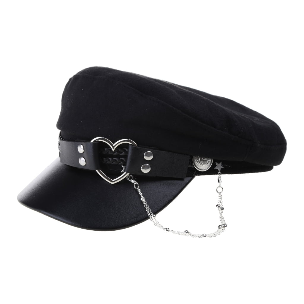 Popular Female Beret Hat Felt Octagonal Hat with Love-Heart  display picture 3