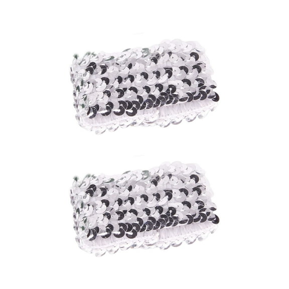 Popular Fingerless Cuffs Sequined Oversleeves Elastic Arm Sleeves Wrist Cuffs Covers for Dancing Event Dressingup