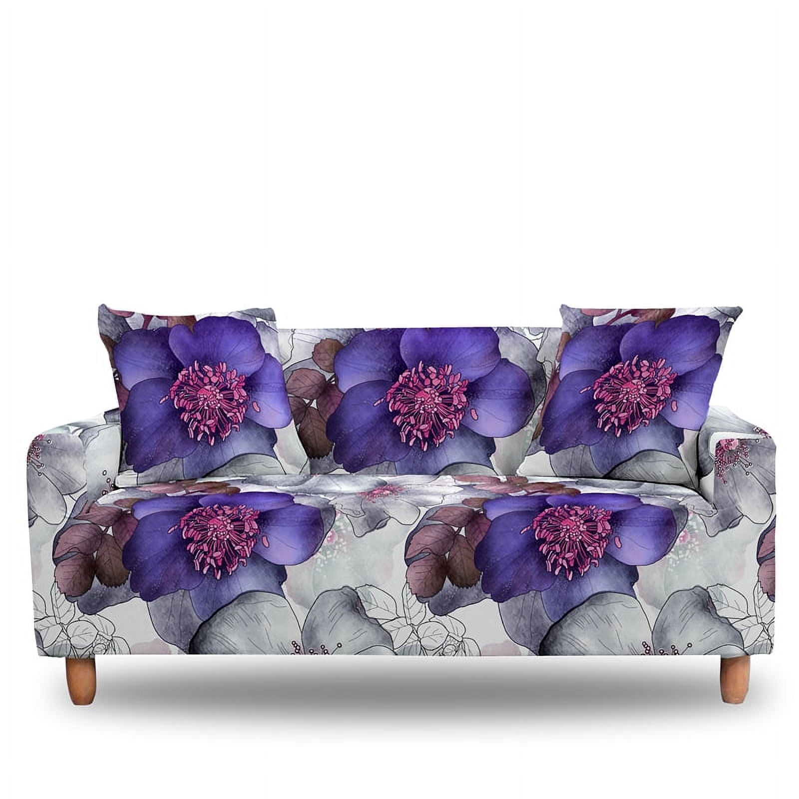 Floral Symphony Quilted Sofa Cover NCU0LDH349