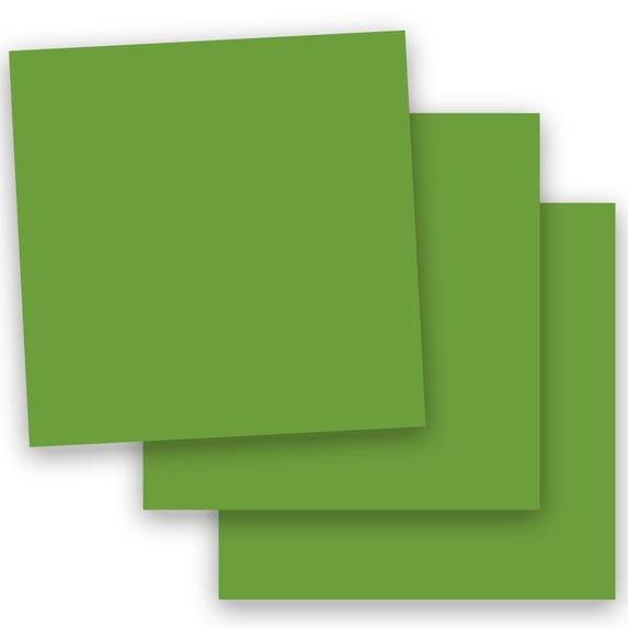 Popular GUMDROP GREEN 12X12 (Square) Paper 65C Lightweight Cardstock - 50 PK -- Econo 12-x-12 Square Card Stock Paper - Business, Card Making, Designers and DIY Projects