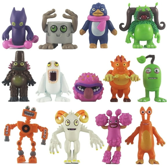 Popular GamesMy Singing Monsters,13pcs Mini Action Figures Playset of My Singing Monster,Great Toys Gifts for Easter,Halloween,Christmas, Birthday,Home Decorations,Toys for Ages 3 and up