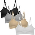 thumbnail image 1 of Popular Girls Bras, 4 Pack Seamless Cami Bra With Removable Padding (Little Girls & Big Girls), 1 of 4