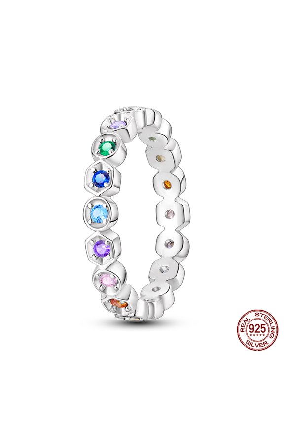 Popular Glow In The Dark Rings For Women 925 Sterling Silver Star Moon Sun Rings Sparkling Cubic Zircon Exquisite Jewelry Gifts