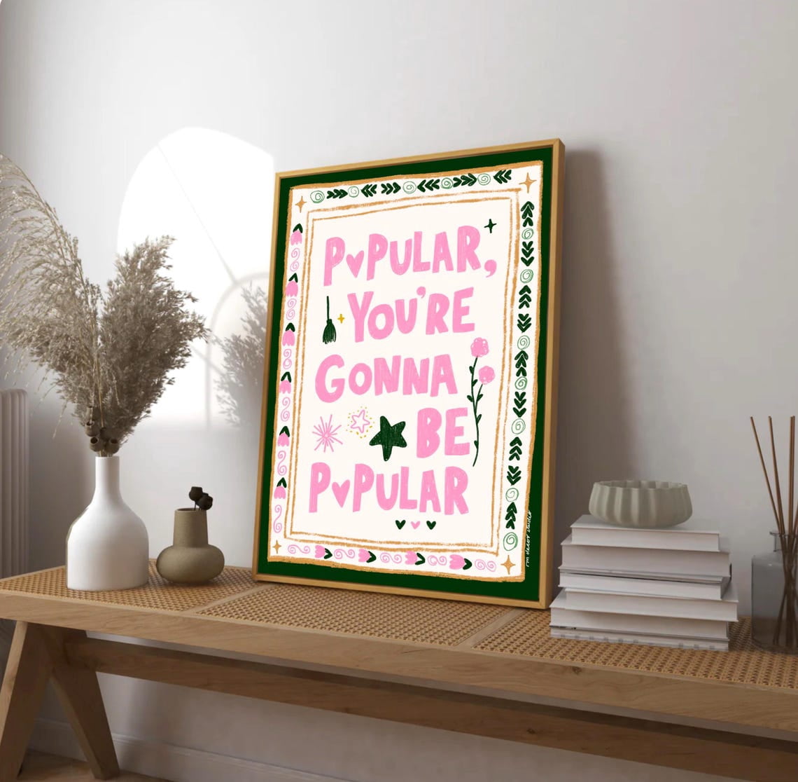 Popular You'Re Gonna Be Popular Art Print Poster, Movie Theatre