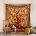thumbnail image 1 of Popular Handicrafts Tapestry Wall Hanging Tree of Life Hippie Mandala Bohemian Hippy Kaleidoscopic Intricate Floral Design Indian Tapestries Bedspread, 1 of 8
