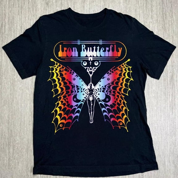 Popular Iron Butterfly Short Sleeve Men S-235XL Tee 9D144