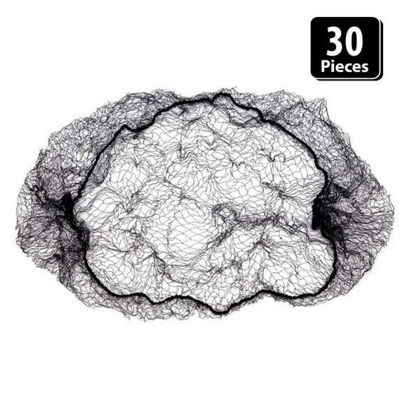 Popular Life Magic Net Durable and Invisible Hair Nets, Black (Pack of 30)