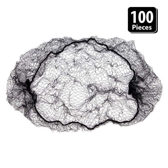 Popular Life Magic Net Durable and Invisible Hair Nets, Fits Youth and Adult, Black (Pack of 100)