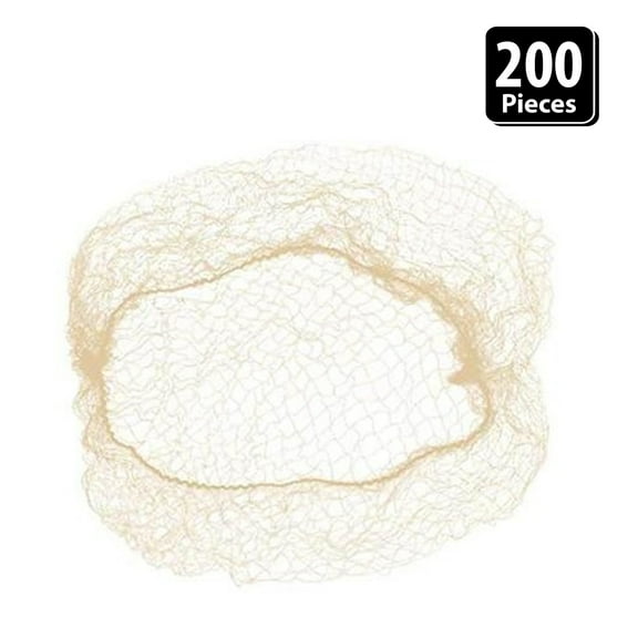 Popular Life Slim-Net Durable and Invisible Hair Nets, Light Blonde (Pack of 200)