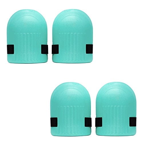 Popular Life Ultra Light Knee Pads with Waterproof Foam Cushion, Adjustable Velcro Straps, Green (2 Pairs)