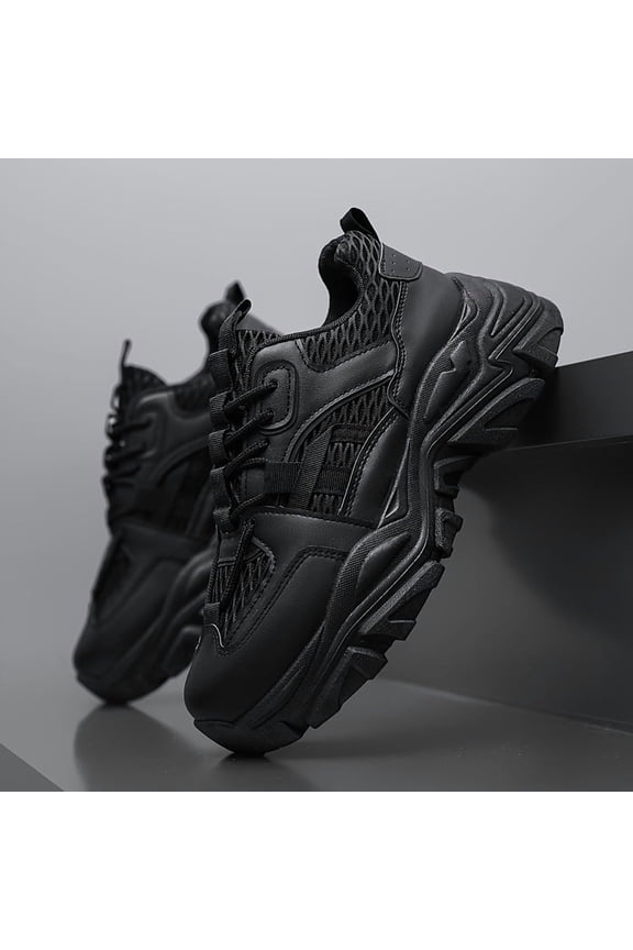 Popular Mesh Casual Sneakers, Breathable Dad Shoes, Versatile Trendy Footwear