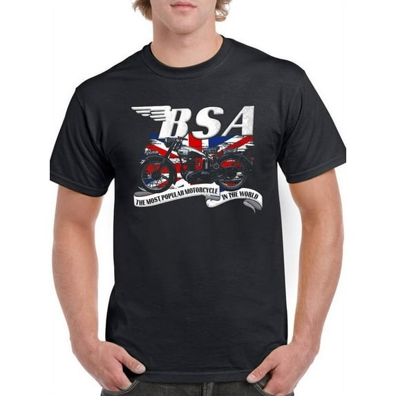 Popular Motorcycle Bsa T-Shirt Men -BSA Designs, Male x-Large