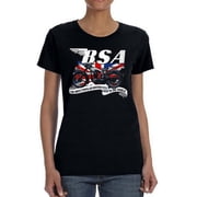 Popular Motorcycle Bsa T-Shirt Women -BSA Designs, Female Large