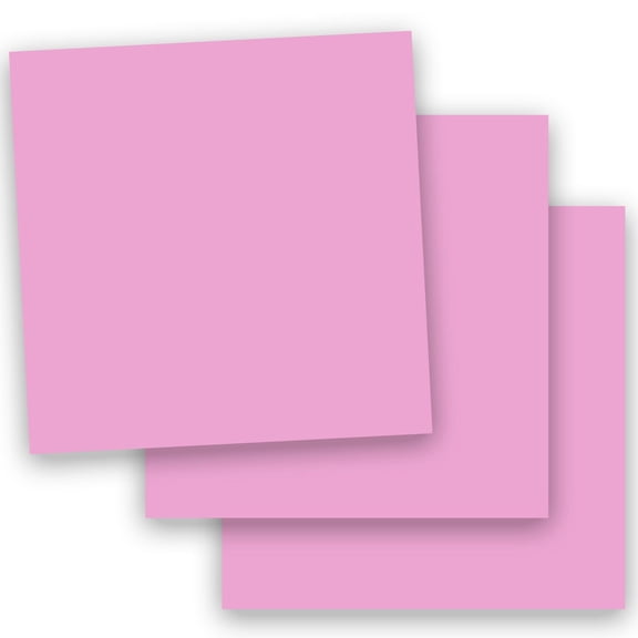Popular PINK COTTON CANDY 12X12 (Square) Paper 28T Lightweight Multi-use - 100 PK -- Econo 12-x-12 Large size Everyday Paper - Professionals, Designers, Crafters and DIY Projects