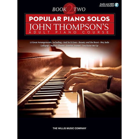 Popular Piano Solos - John Thompson's Adult Piano Course (Book 2): Intermediate Level (Paperback)