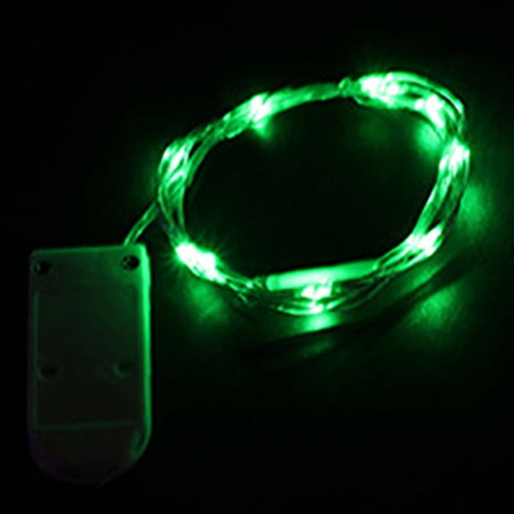 118.1in LED Copper Wire String Lights 30 Lights Button Battery Powered Colorful Decorative Lights For Holiday Christmas & Indoor Outdoor Decor